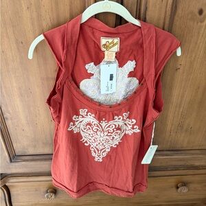 Soul Revival Kids Red Heart Graphic Tank Top